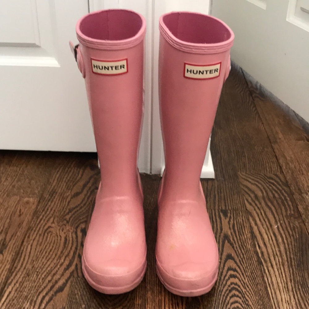 Girls Pink Hunter original starcloud rain boots